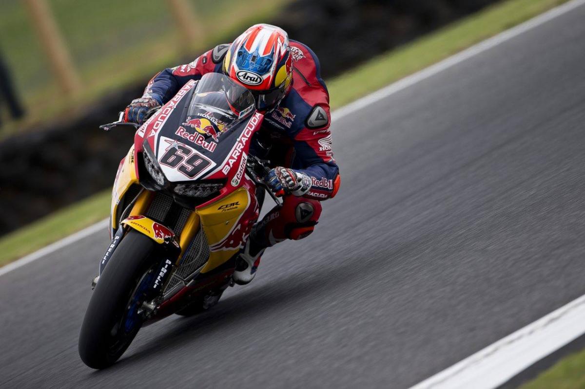 Nicky Hayden in sella alla Honda CBR1000RR in lizza nel Mondiale SBK 2017