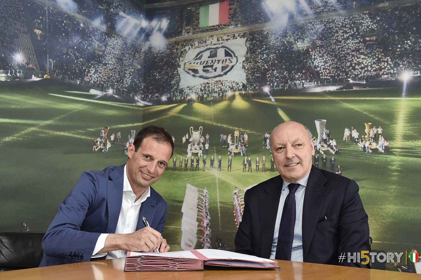 allegri rinnova con la juventus fino al 2018