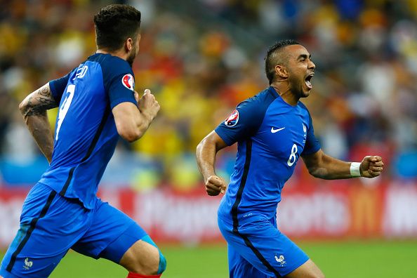 during the UEFA Euro 2016 Group A match between France and Romania at Stade de France on June 10, 2016 in Paris, France.