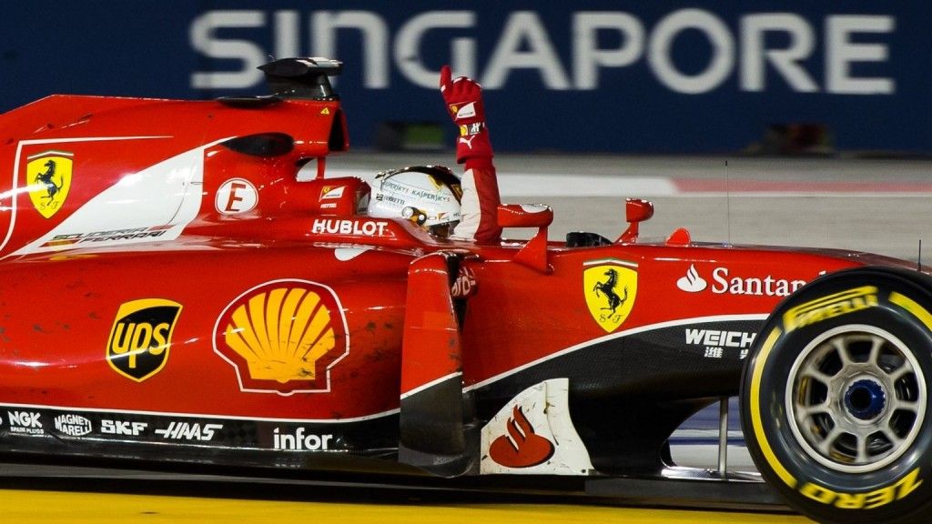 La gioia di Vettel, dopo il trionfo dello scorso anno. Saprà ripetersi? (foto da: gpmalaysia.com)