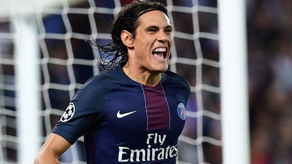 Esultanza di Edinson Cavani (Fonte: it.uefa.com)