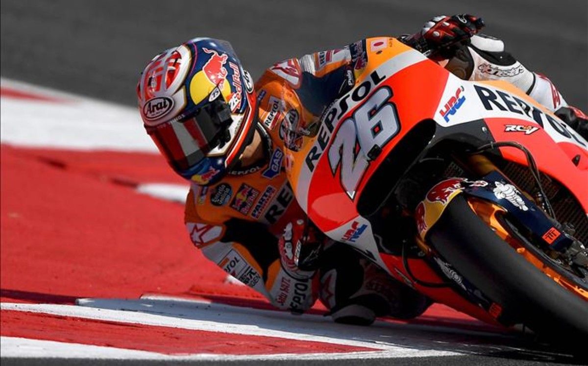 Dani Pedrosa ha realizzato il miglior tempo nel venerdì di Aragon (foto da: sport.es)