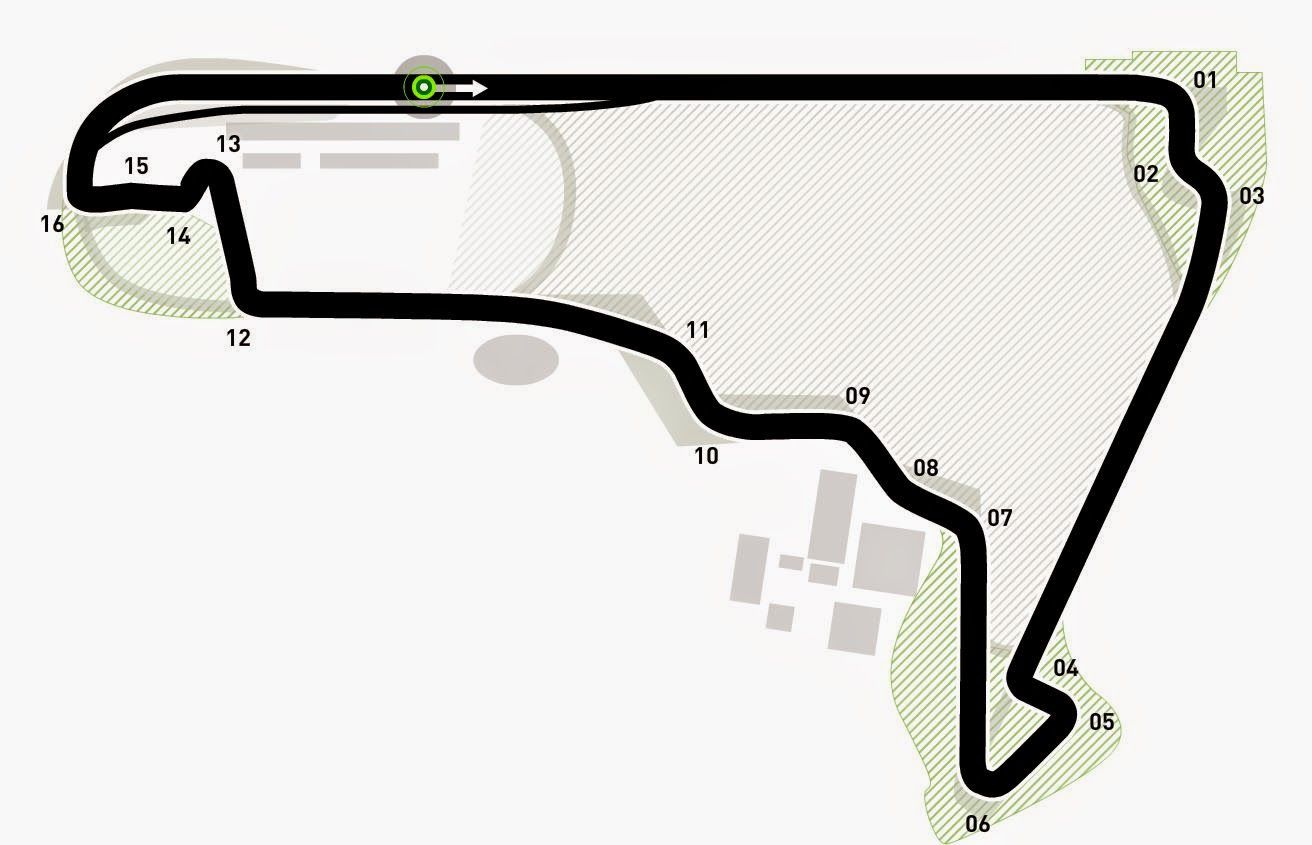 L'attuale layout dell'Hermanos Rodriguez (foto da: makformula1.blogspot.com)