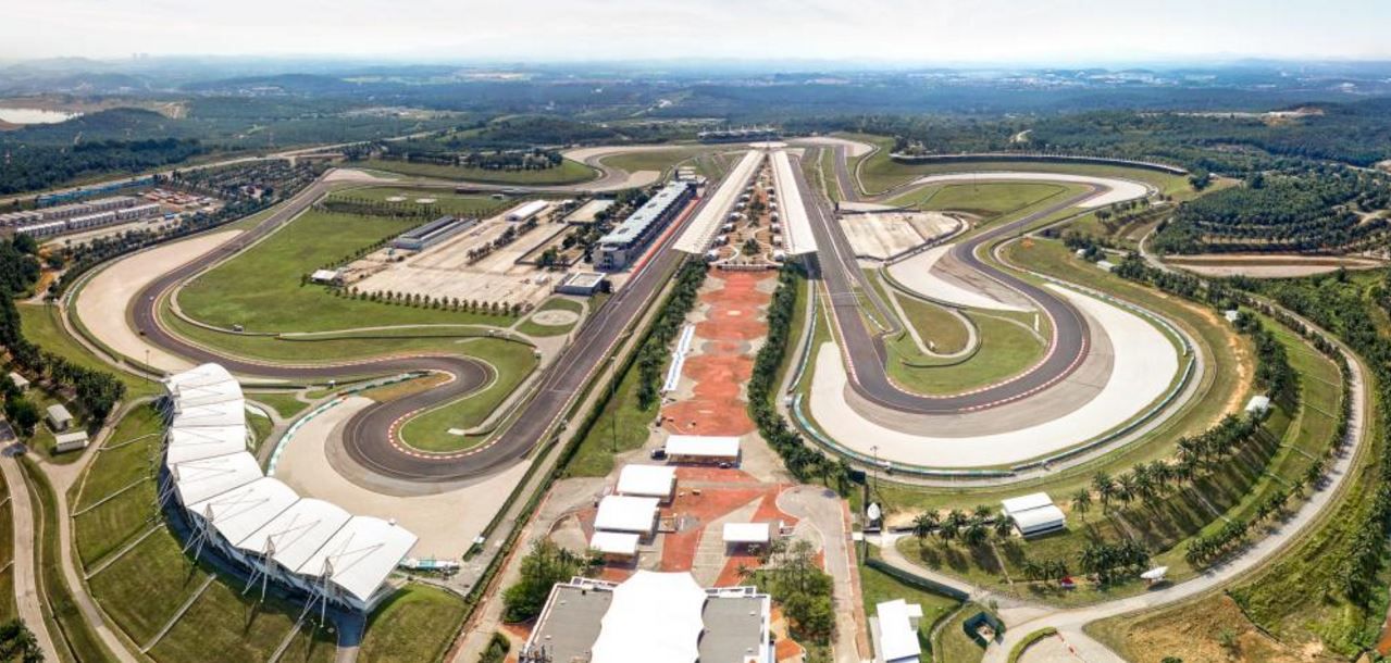 Il circuito di Sepang, in Malesia