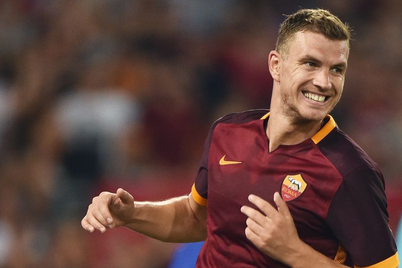 Il centravanti della Roma Edin Dzeko