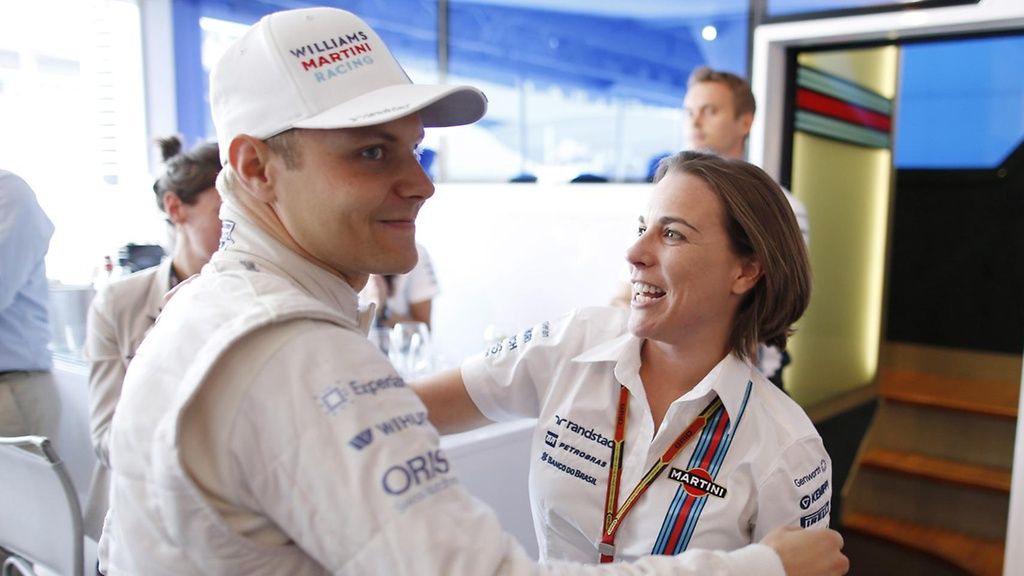 Valtteri Bottas e Claire Williams (foto da: mtv.fi)