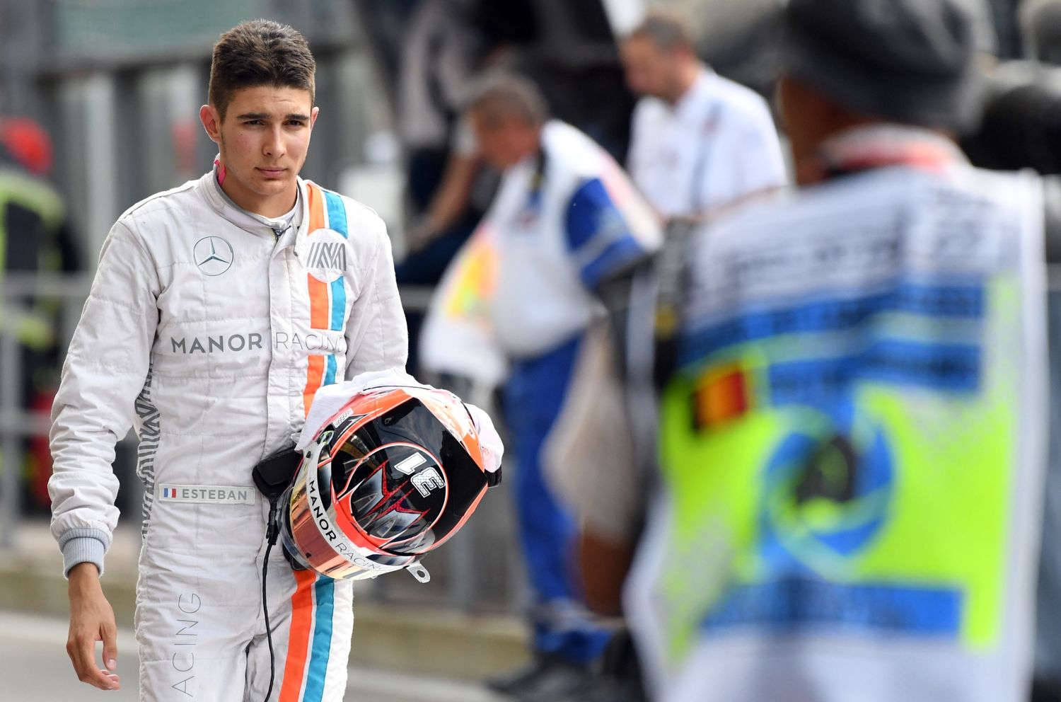 Esteban Ocon è un nuovo pilota della Force India. Qui durante il weekend di Spa, quello del suo esordio in Manor (foto da: politiken.dk)