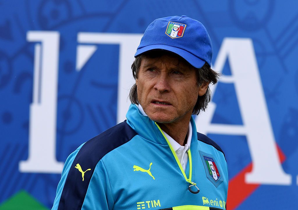 MONTPELLIER, FRANCE - JUNE 18:  Team Manager Italy Gabriele Oriali looks on during the training session at "Bernard Gasset" Training Center on June 18, 2016 in Montpellier, France.  (Photo by Claudio Villa/Getty Images)