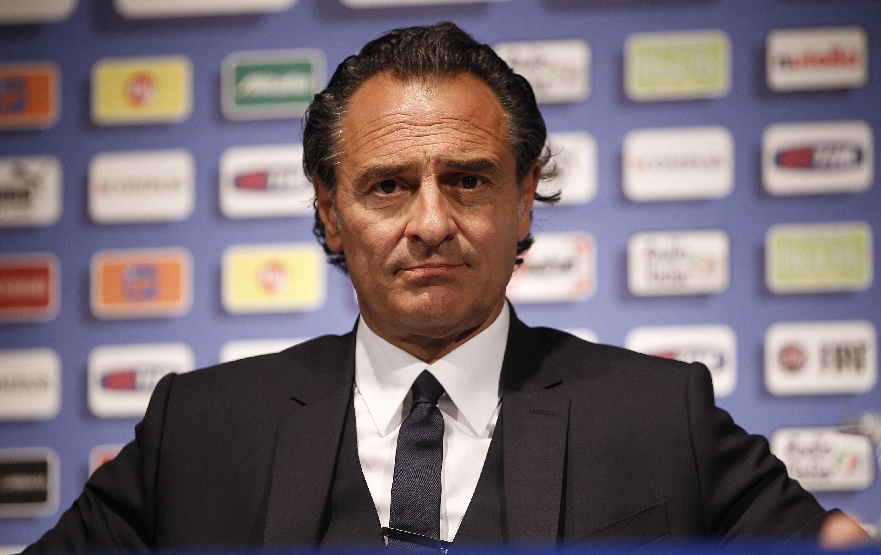 Italian head coach Cesare Prandelli speaks during a press conference at Casa Azzurri in Krakow, Poland, 05 June 2012. The Italy national team is preparing for the Uefa Euro 2012 soccer championship.       ANSA/MAURIZIO BRAMBATTI