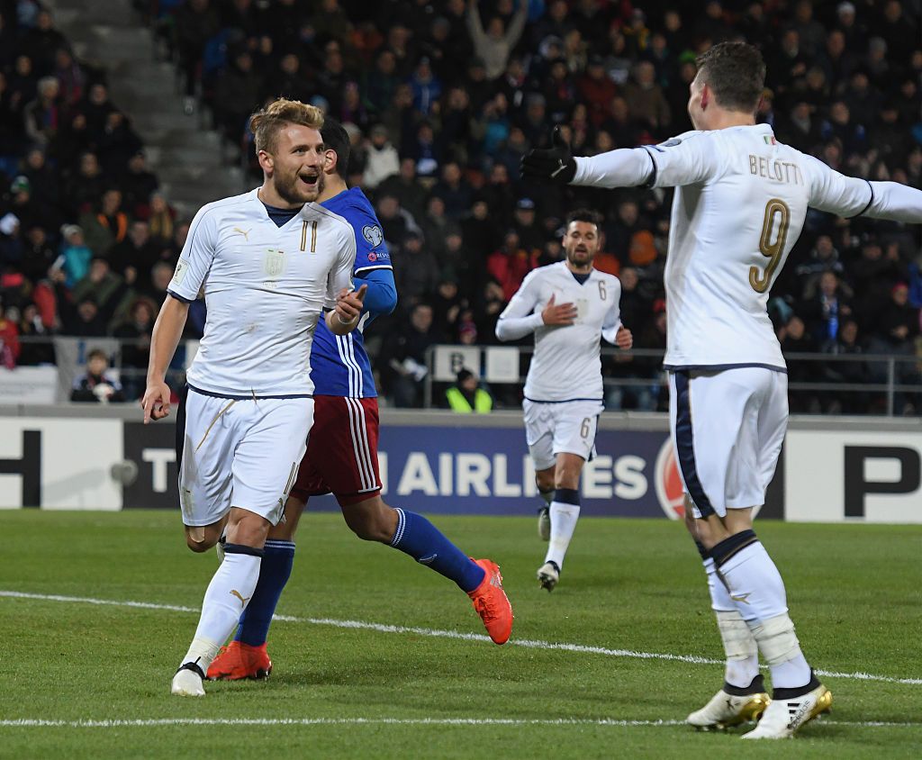 during the FIFA 2018 World Cup Qualifier between Liechtenstein and Italy at  on November 12, 2016 in Vaduz, .