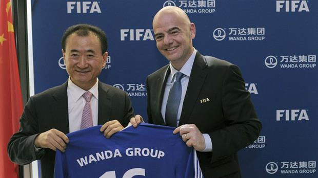 Il Presidente di Wanda e Infantino