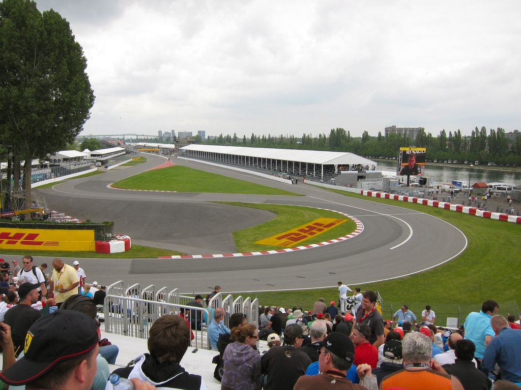 Le prime due curve del circuito "Gilles Villeneuve" di Montreal (foto da: flickr.com)