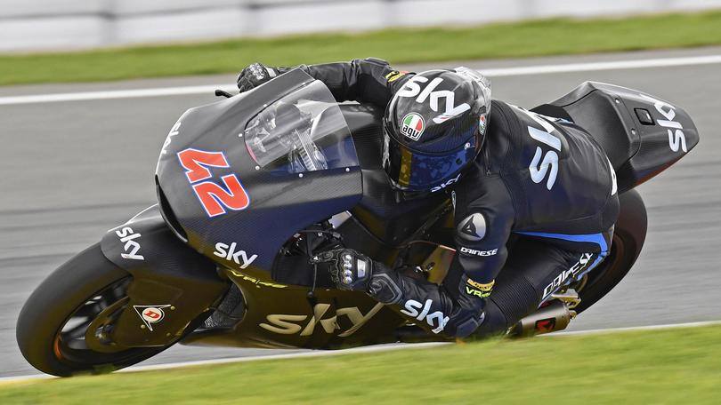 Francesco Bagnaia, il più veloce nei test di oggi della Moto2 (foto da: corrieredellosport.it)