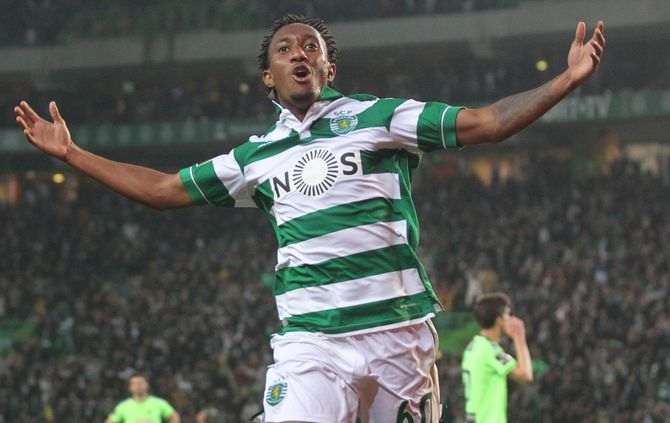 FUTEBOL - Gelson Martins jogador do Sporting, no jogo Sporting vs Vitoria de Setubal referente a trigessima segunda jornada da Primeira Liga 2015/16, realizado no Estadio Jose Alvalade, em Lisboa. Sabado 7 de Maio de 2016. (ASF/RUI RAIMUNDO)