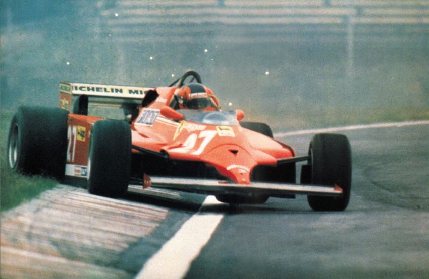 Gilles Villeneuve è stato il pilota che Paolo Scaramelli, storico capo-meccanico della Ferrari, scomparso stanotte, ha amato di più nel corso della sua lunghissima carriera (foto da: studiobergonzini.com)