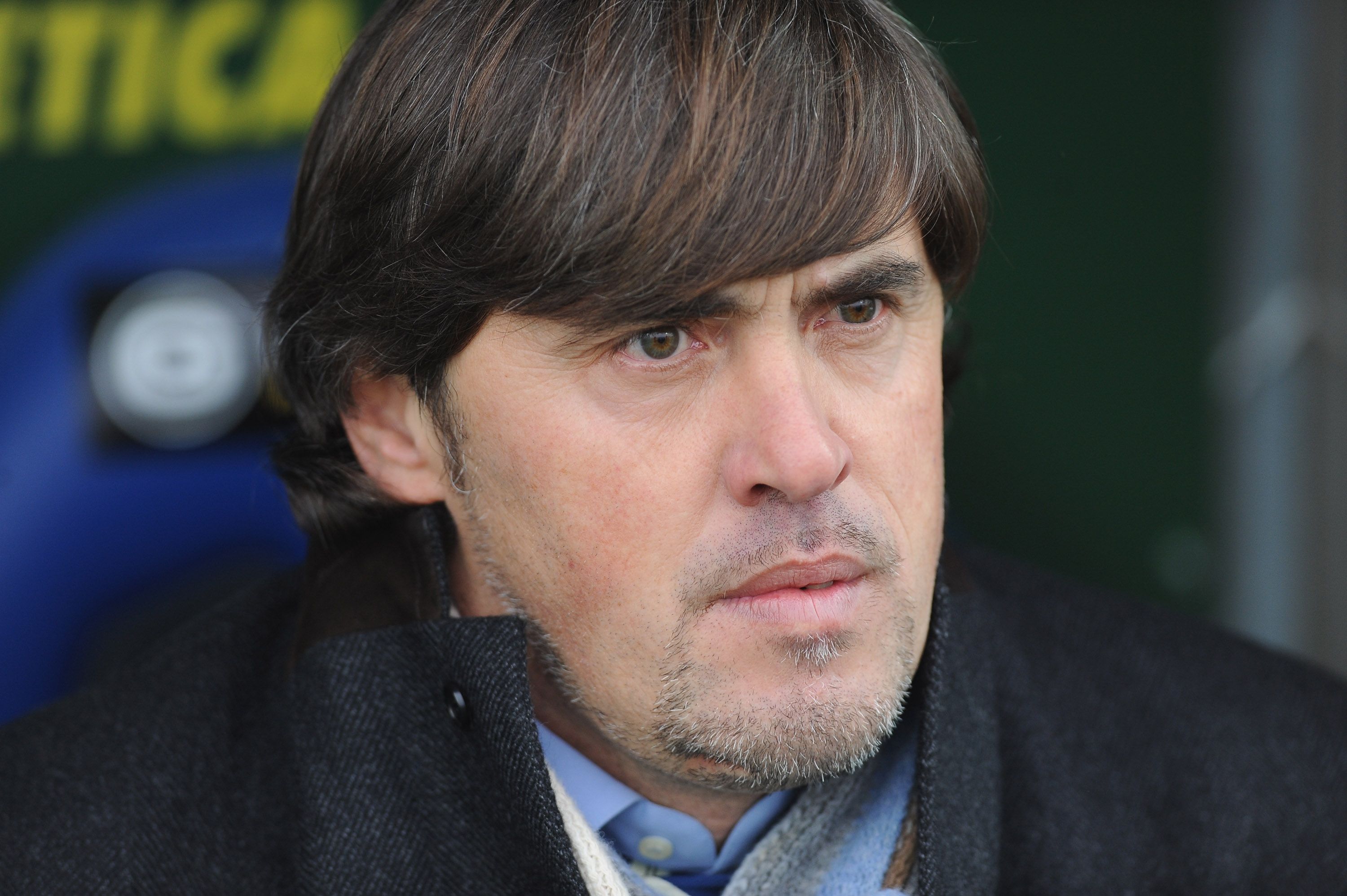 NOVARA, ITALY - JANUARY 15:  Calcio Padova head coach Alessandro Calori looks on prior to the Serie B match between Novara Calcio and Calcio Padova at Silvio Piola Stadium on January 15, 2011 in Novara, Italy.  (Photo by Valerio Pennicino/Getty Images)