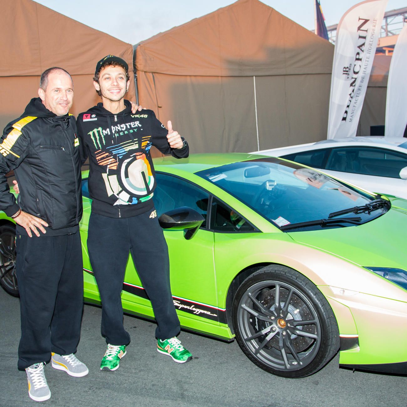 Alberto Tebaldi e Valentino Rossi (foto da: watchonista.com)