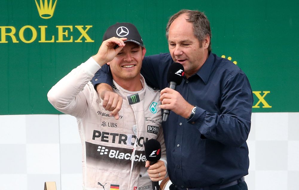 Gerhard Berger e Nico Rosberg (foto da: heute.at)
