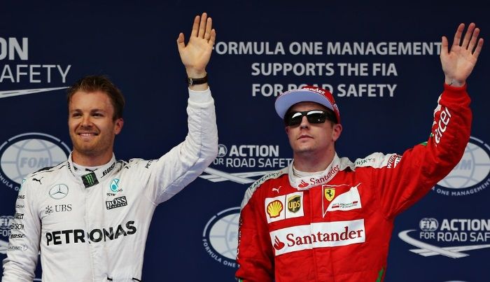 Nico Rosberg e Kimi Raikkonen (foto da: boainformacao.com.br)