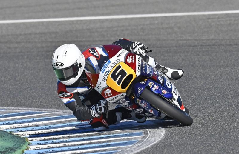 Romano Fenati, durante i test di Jerez con la Honda del team Ongetta Rivacold (foto da: picenotime.it)