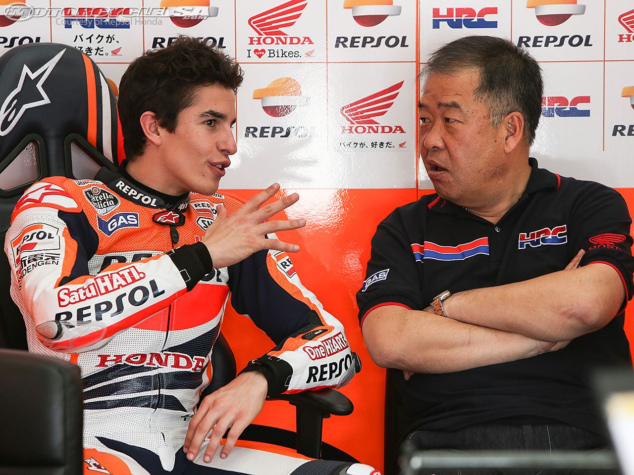 Marc Marquez e Shuhei Nakamoto (foto da: ridertua.com)