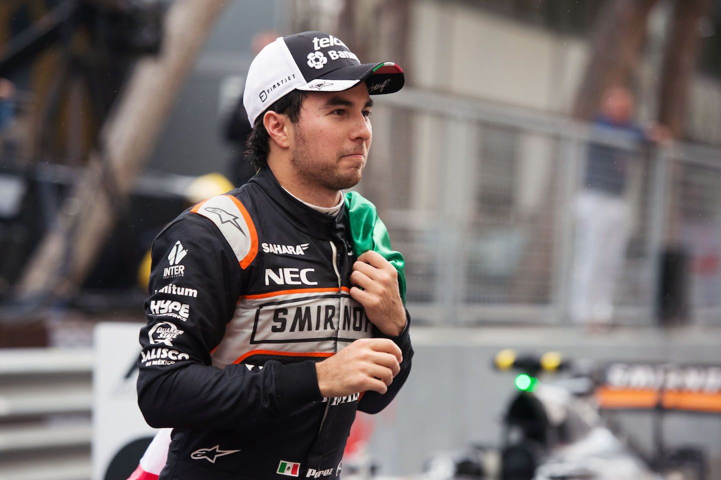 Sergio Perez, al GP di Monaco di quest'anno, chiuso in 3° posizione (foto da: gazetaesportiva.com)