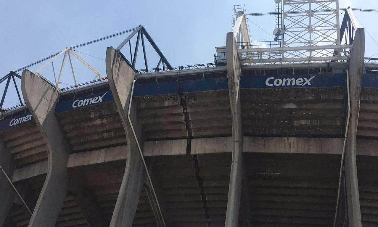 stadio azteca terremoto messico