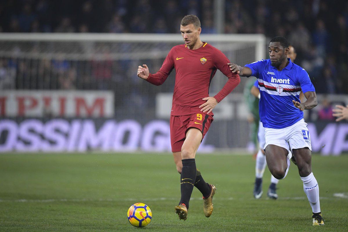 sampdoria-roma dzeko