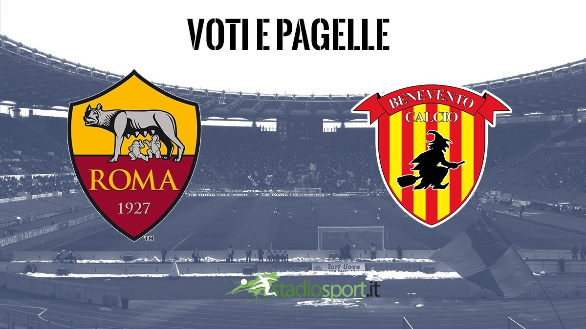 roma benevento voti e pagelle serie a