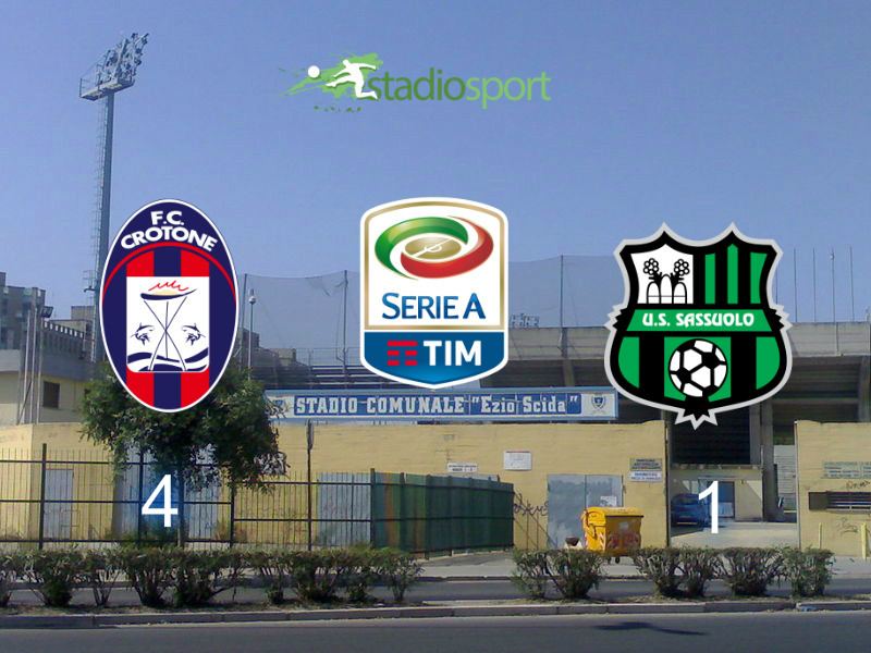 Video Gol Highlights Crotone-Sassuolo 4-1, una doppietta a testa per Trotta e Simy, rendono inutile la rete di Berardi.
