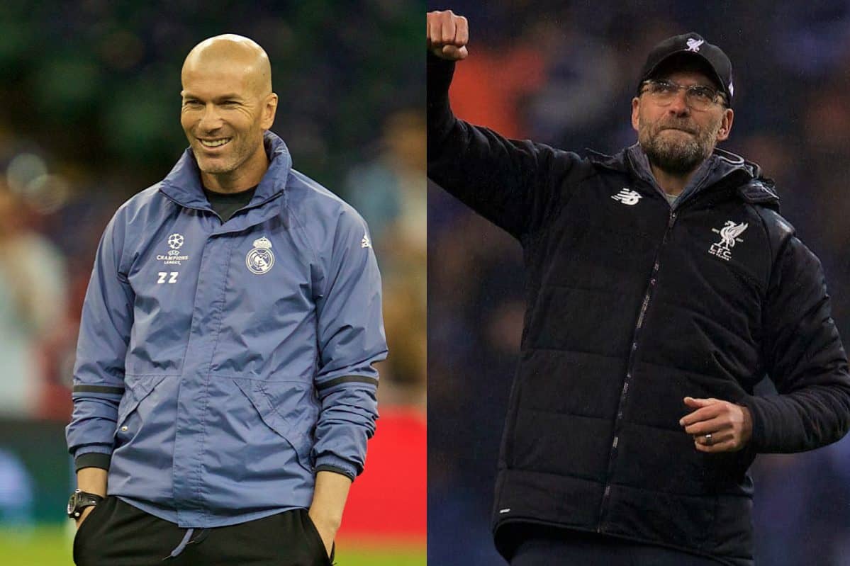 Real Madrid-Liverpool zidane klopp