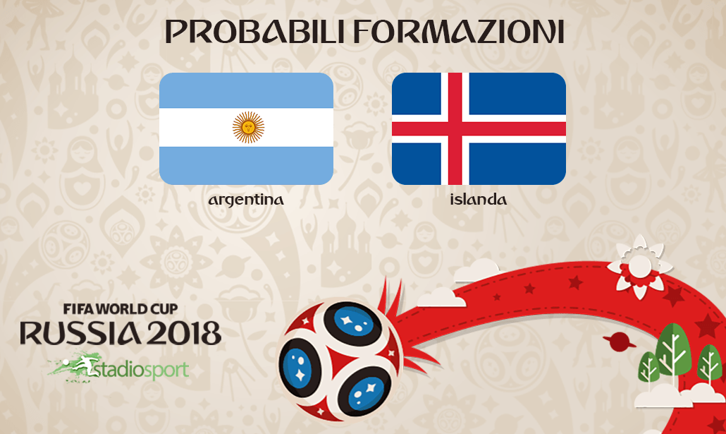 argentina islanda probabili formazioni mondiali