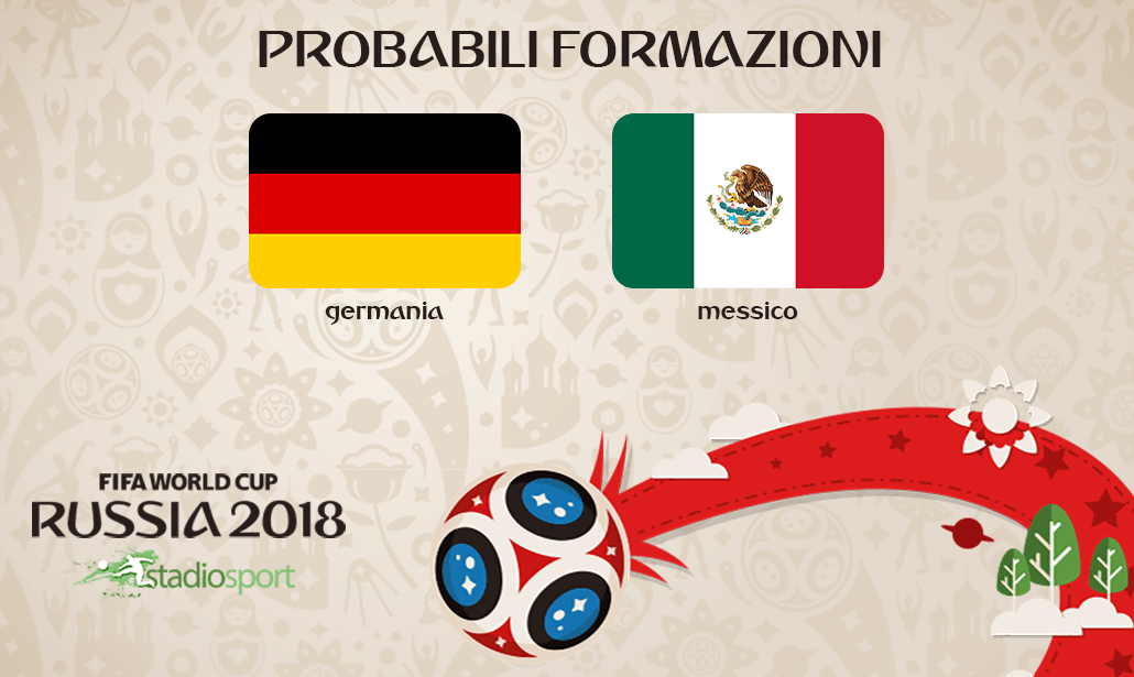 germania-messico probabili formazioni mondiali