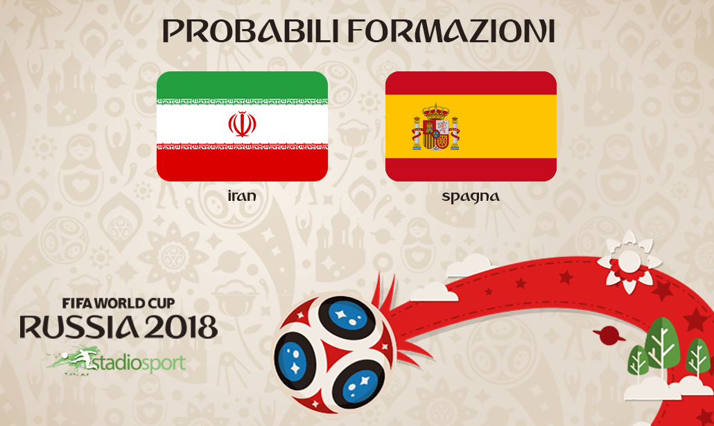 iran-spagna probabili formazioni mondiali