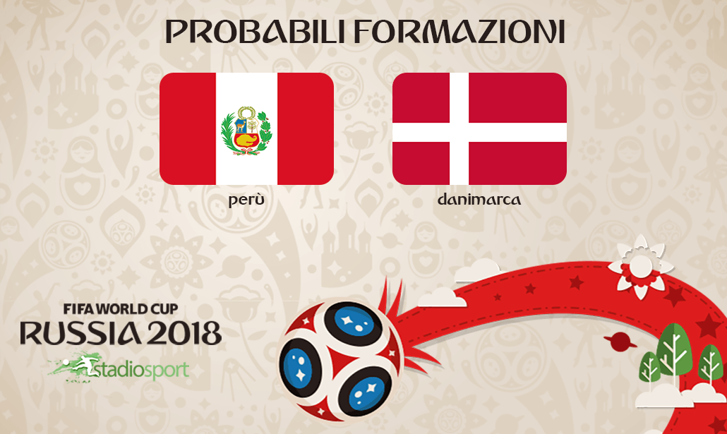 perù danimarca probabili formazioni mondiali