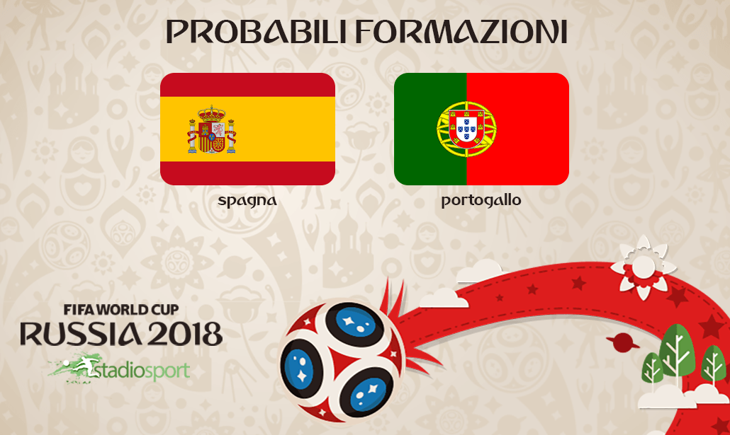 spagna-portogallo probabili formazioni mondiali