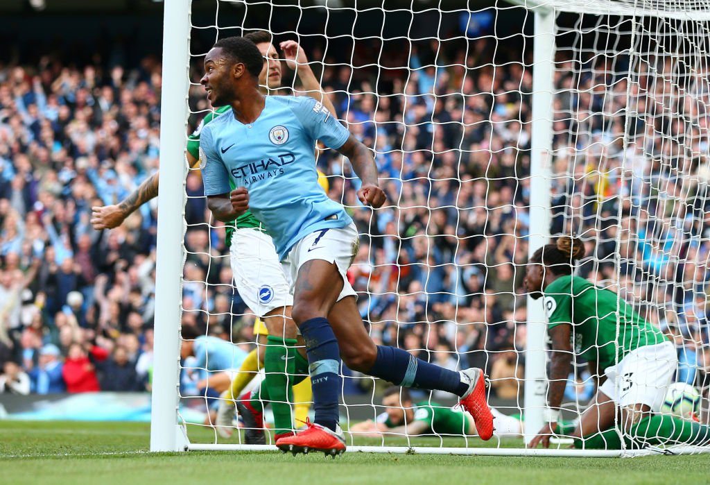 Manchester City Brighton-2-0-sterling