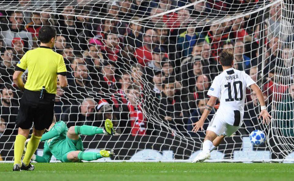 Manchester United-Juventus 0-1: dominio bianconero, Red Devils evanescenti