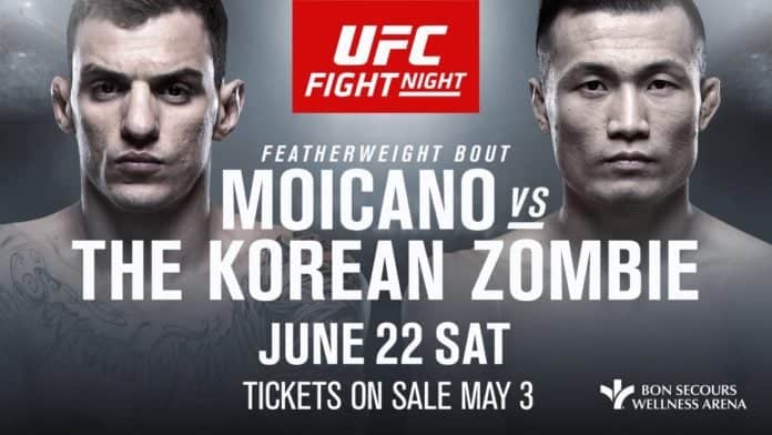 UFC FIGHT NIGHT 154 MOICANO VS THE KOREAN ZOMBIE: rimorso e polemiche per Di Chirico. Moicano demolito