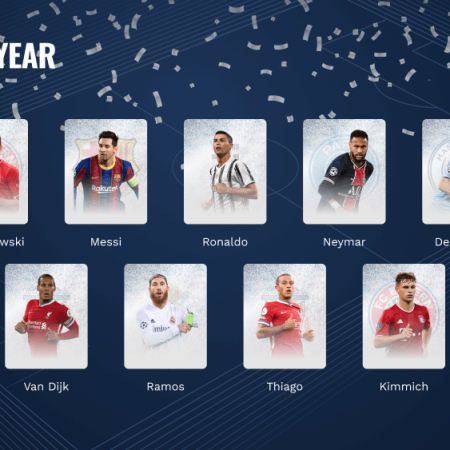 UEFA, Team of the Year 2020: c’è Cristiano Ronaldo