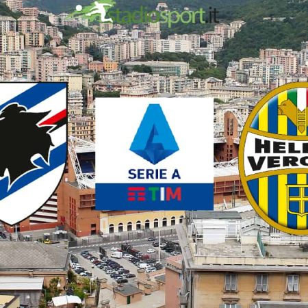 Sampdoria-Hellas Verona Diretta TV-Streaming e Probabili formazioni 17-4-2021