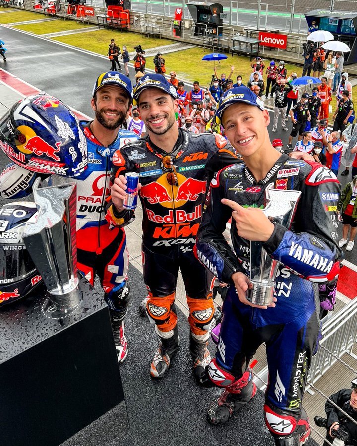 Ordine Arrivo Gran Premio di Indonesia di MotoGP 2022: vince Oliveira davanti a Quaratararo e Zarco.