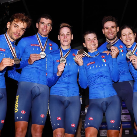 Mondiali ciclismo 2022: Italia d’argento nella mixed relay