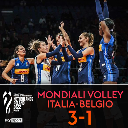 Mondiali Volley femminile: l’Italia concede un set, ma batte il Belgio