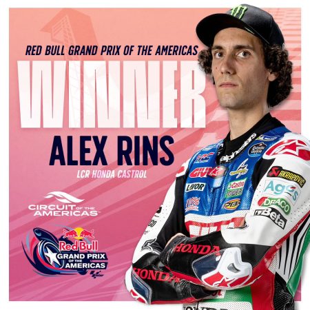 Ordine d’arrivo Gran Premio di MotoGP delle Americhe: vince Rins, caduto Bagnaia