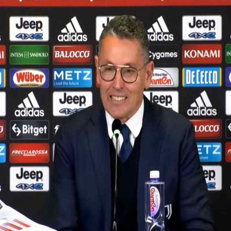 Juventus-Bologna 1-1, dichiarazioni post partita, Landucci “Io non commento le decisioni arbitrali, primo tempo fatto male, nel secondo abbiamo cercato di vincerla.”