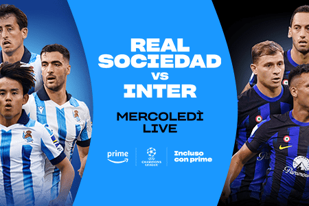 Real Sociedad – Inter Diretta Streaming su Prime Video e Cronaca Live 20-09-2023
