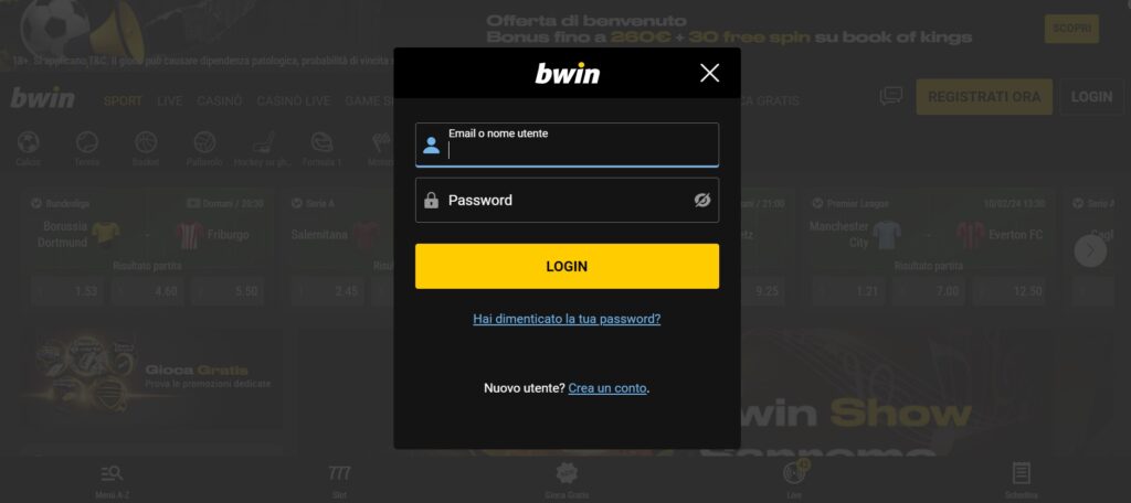 login bwin