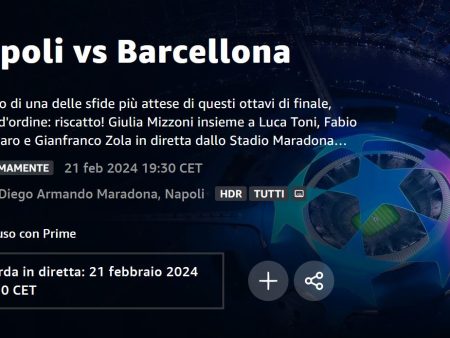 Diretta Streaming e Cronaca Live di Napoli – Barcellona Champions League 21-02-2024