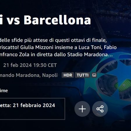 Diretta Streaming e Cronaca Live di Napoli – Barcellona Champions League 21-02-2024